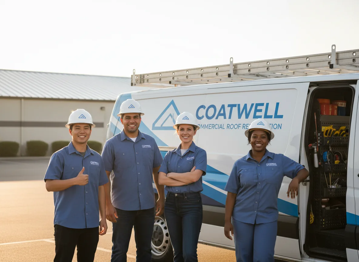 Commercial roof coating company in Groves, TX